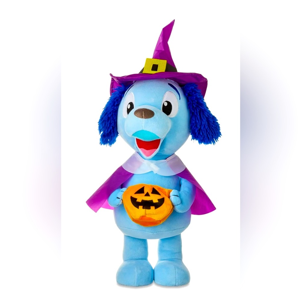 Way To Celebrate Blue Dog Plush Door Greeter 22.4” NWT Halloween Home Decor